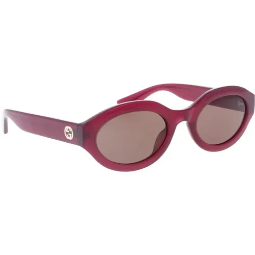Stilvolle Sonnenbrille mit einzigartigem Design , Damen, Größe: 53 MM - Gucci - Modalova