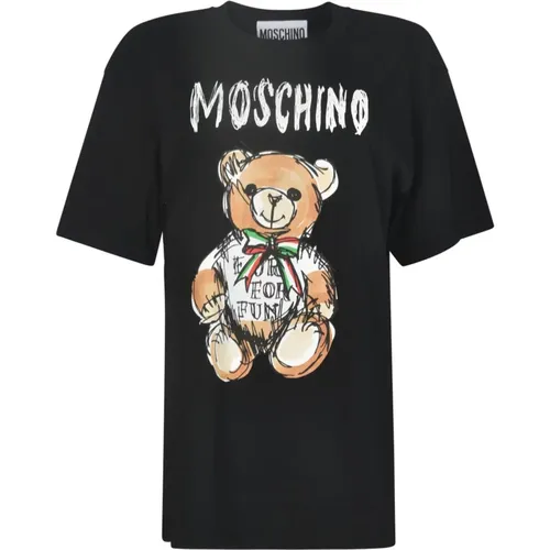 Stylische T-Shirts und Polos , Damen, Größe: S - Moschino - Modalova