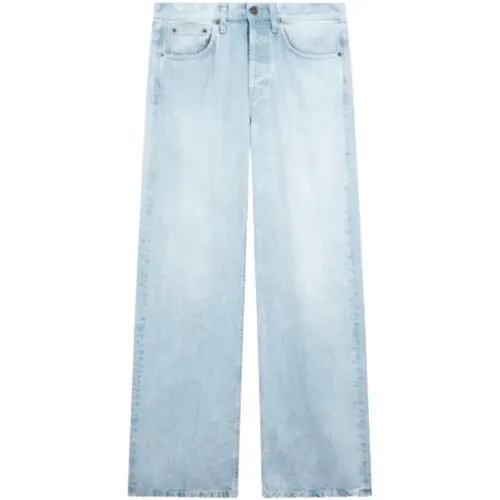Jacklyn wide-leg rigid lyocell denim jeans , female, Sizes: W29, W28, W25 - Dondup - Modalova