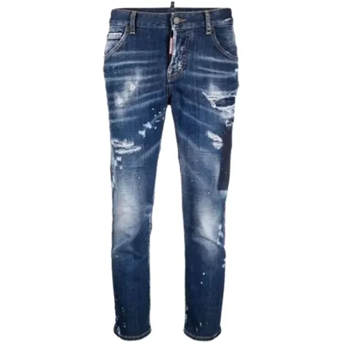 Slim-fit Denim Jeans , Damen, Größe: XS - Dsquared2 - Modalova