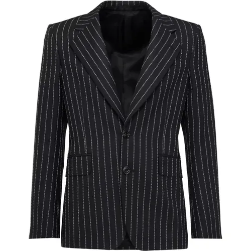 Wool Pinstripe Jacket , male, Sizes: L - alexander mcqueen - Modalova