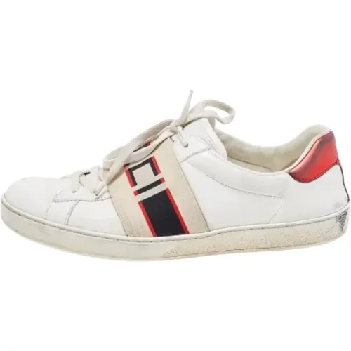 Pre-owned Leather sneakers , female, Sizes: 8 1/2 UK - Gucci Vintage - Modalova