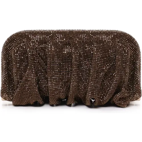 Mesh Clutch Bag Made in Italy , female, Sizes: ONE SIZE - Benedetta Bruzziches - Modalova