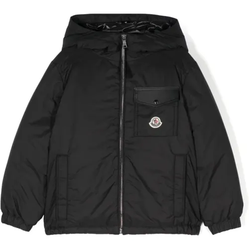 Schwarzer Parka für Jungen Moncler - Moncler - Modalova