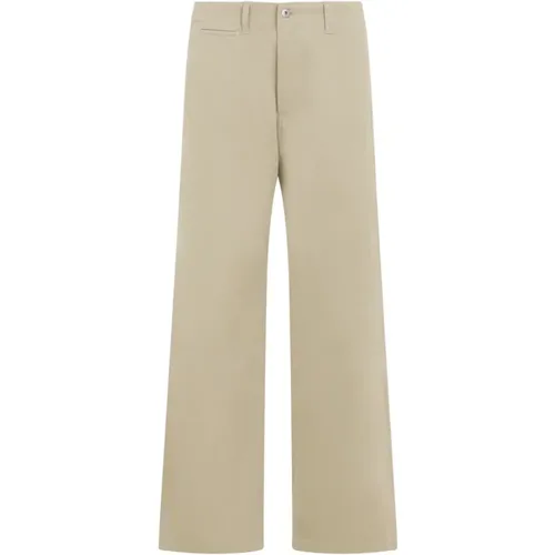 Cotton Trousers Ss24 , male, Sizes: L - Burberry - Modalova