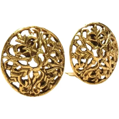 Pre-owned Metal earrings , female, Sizes: ONE SIZE - Chanel Vintage - Modalova