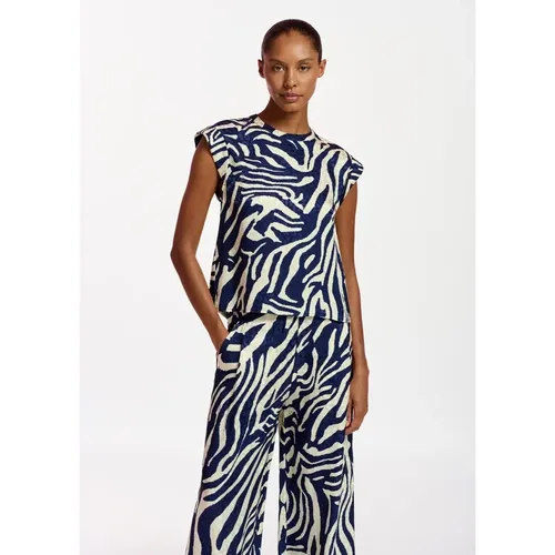 Feebee Zebra Print Top , female, Sizes: S, 2XS, L - Essentiel Antwerp - Modalova