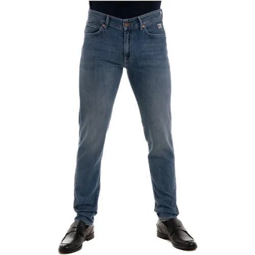 Slim Fit Stretch Denim Jeans , Herren, Größe: W36 - Roy Roger's - Modalova