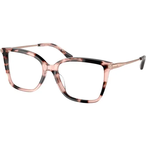 Pink Tortoise Eyewear Frames , unisex, Sizes: 53 MM - Michael Kors - Modalova