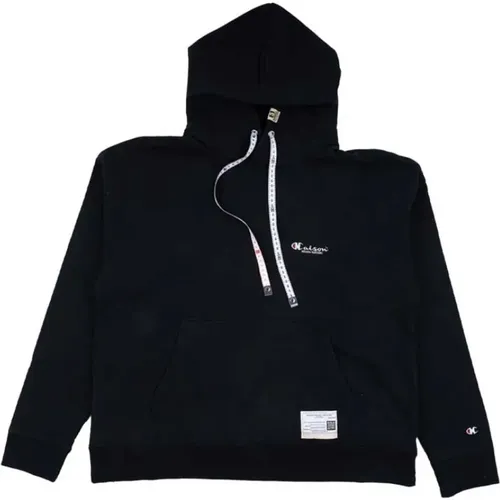 Schwarzer Bestickter Logo-Hoodie , Herren, Größe: XL - MIHARA YASUHIRO - Modalova