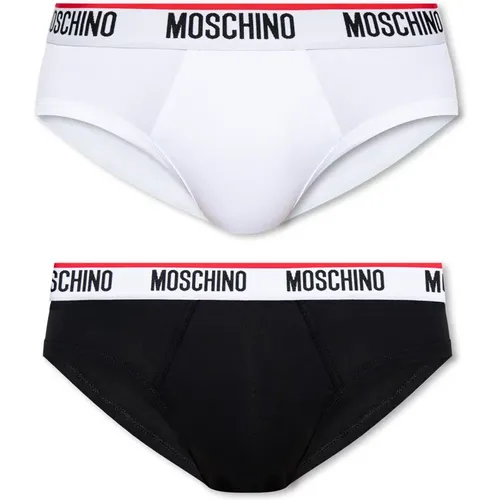 Marken-Slips 2er-Pack , Herren, Größe: 2XL - Moschino - Modalova