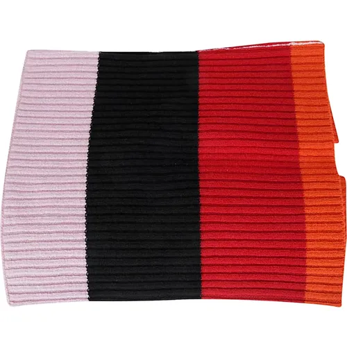 Ribbed Multicolored Scarf , female, Sizes: ONE SIZE - Colville - Modalova