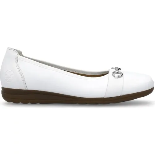 Closed Ballerinas for Women , female, Sizes: 6 UK, 4 UK, 7 UK, 8 UK, 3 UK, 5 UK - Rieker - Modalova