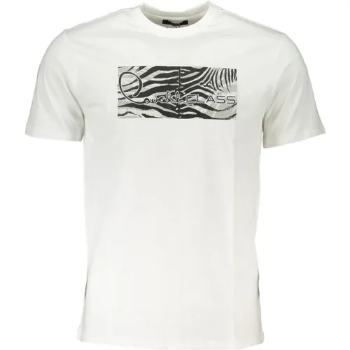 Druck Logo Rundhals T-Shirt - Cavalli Class - Modalova