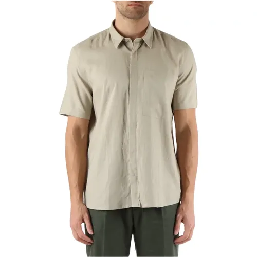 Linen and Viscose Regular Fit Shirt , male, Sizes: L, S, M, 2XL - Antony Morato - Modalova