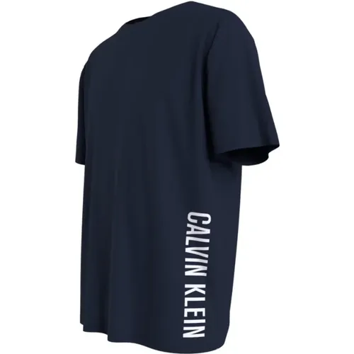 Vertical Side Writing Shirt , male, Sizes: S - Calvin Klein - Modalova