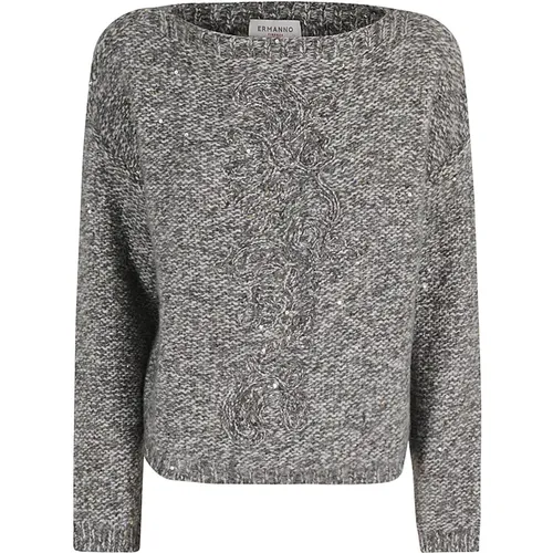 Stylish Knit Top , female, Sizes: XS, S - Ermanno Scervino - Modalova