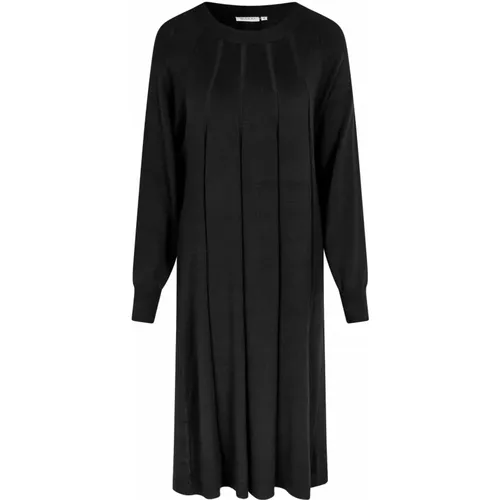 Einfaches Strickkleid Schwarz , Damen, Größe: XS - Masai - Modalova