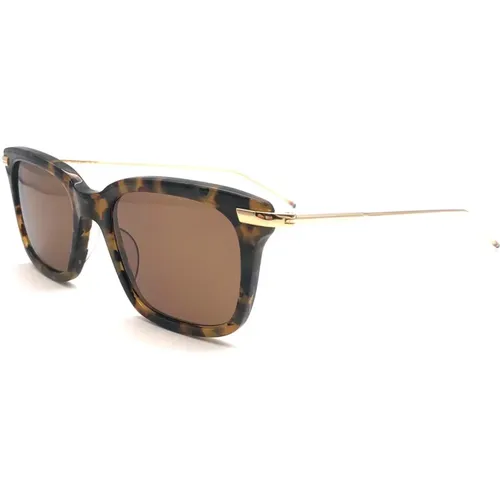 Braune Sonnenbrille Ss24 Stilvolles Herrenzubehör , Herren, Größe: 49 MM - Thom Browne - Modalova
