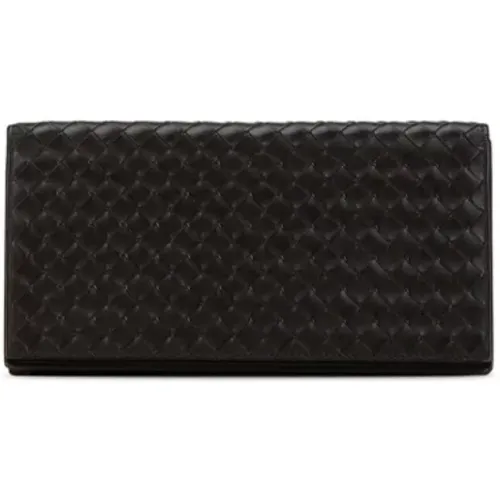 Pre-owned Leather wallets , female, Sizes: ONE SIZE - Bottega Veneta Vintage - Modalova