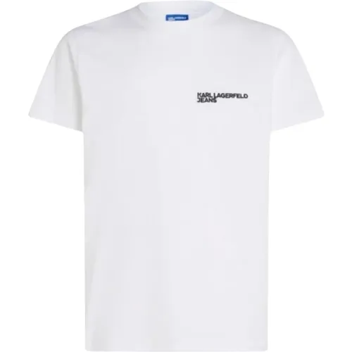 Herren Slim Fit Kurzarm T-Shirt - Karl Lagerfeld - Modalova