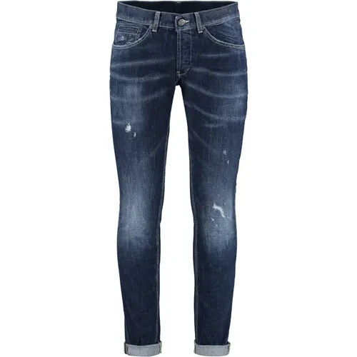 Zerrissene Skinny Jeans mit Metall-Details , Herren, Größe: W38 - Dondup - Modalova