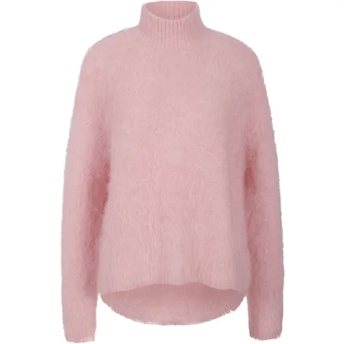 Weicher Alpakamischung Korallrosa Pullover , Damen, Größe: L - RIANI - Modalova