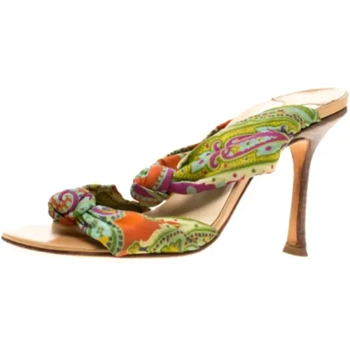Pre-owned Fabric sandals , female, Sizes: 4 UK - Jimmy Choo Pre-owned - Modalova