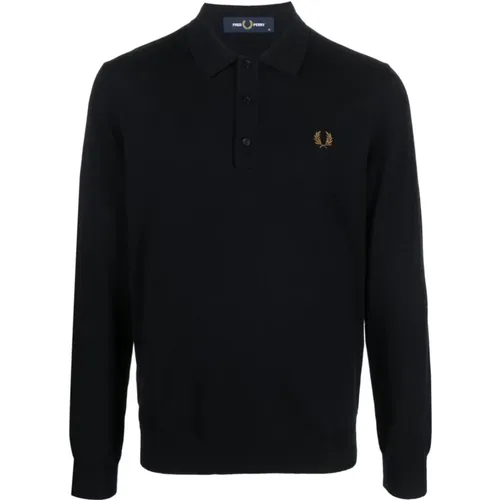 Logo-Embroidered Polo Shirt , male, Sizes: M - Fred Perry - Modalova