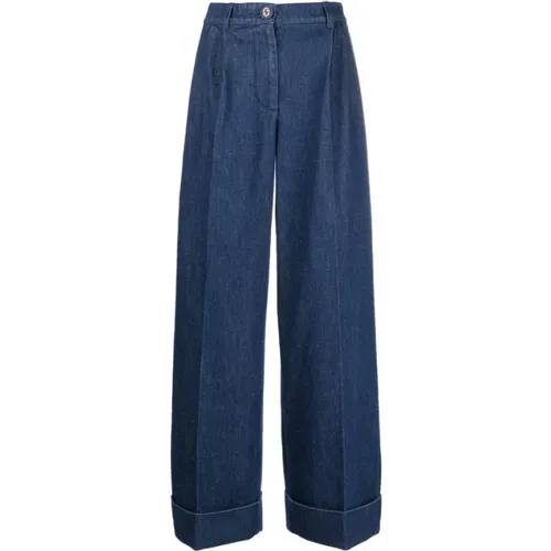 High-waist wide-leg jeans , female, Sizes: XS, M - Gucci - Modalova