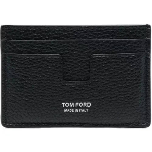 Schwarze Geldbörsen mit Kartenhaltern , Herren, Größe: ONE Size - Tom Ford - Modalova