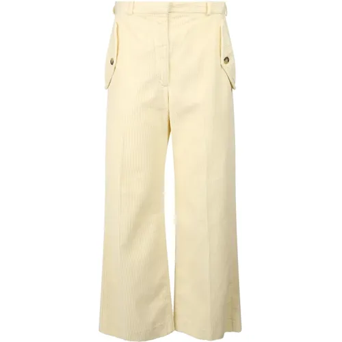 Flared Cropped Trousers , female, Sizes: S - Kenzo - Modalova