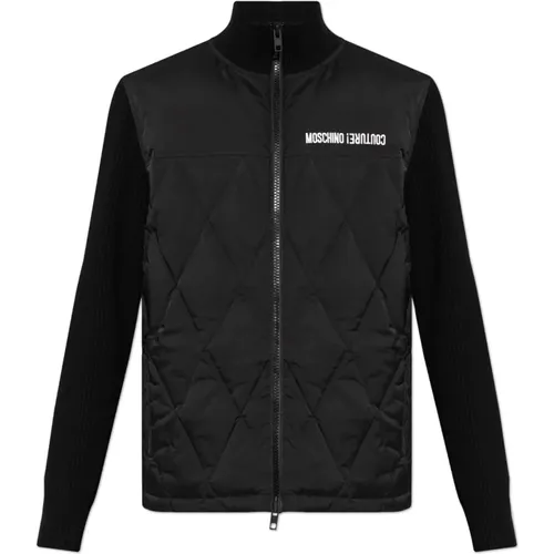 Jacke mit Logo , Herren, Größe: M - Moschino - Modalova