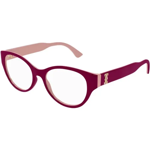 Recycelte Acetat-Brille , unisex, Größe: 53 MM - Cartier - Modalova