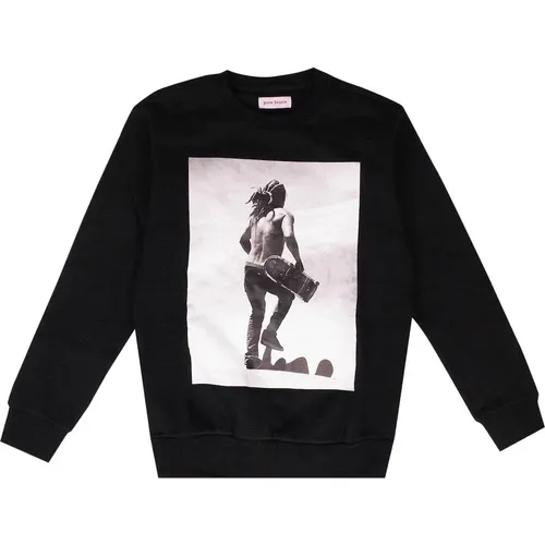 Rasta Print Sweatshirt , male, Sizes: M - Palm Angels - Modalova