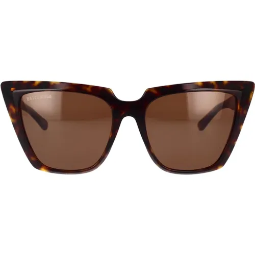 Cat-Eye Sunglasses with Bold Edges , female, Sizes: 55 MM - Balenciaga - Modalova