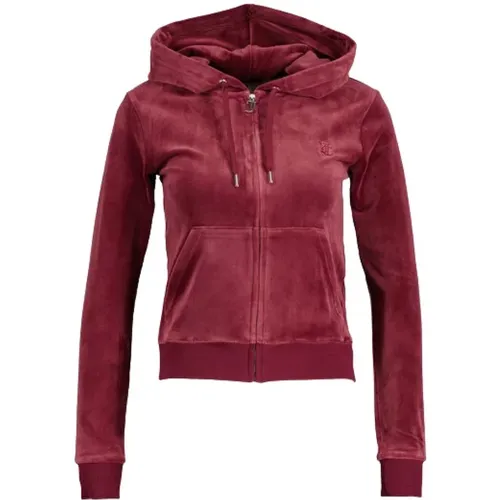 Velour Hoodie , Damen, Größe: XS - Juicy Couture - Modalova