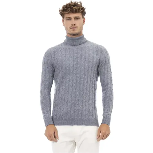 Dolcevita Langarm Pullover , Herren, Größe: L - Alpha Studio - Modalova