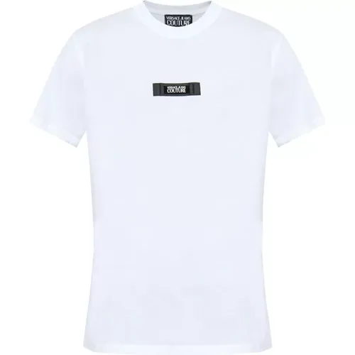 Weiße T-Shirts und Polos ***cv , Herren, Größe: L - Versace Jeans Couture - Modalova