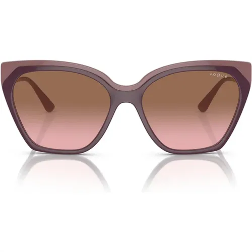 Oversized Purple/ Sunglasses , female, Sizes: 57 MM - Vogue - Modalova