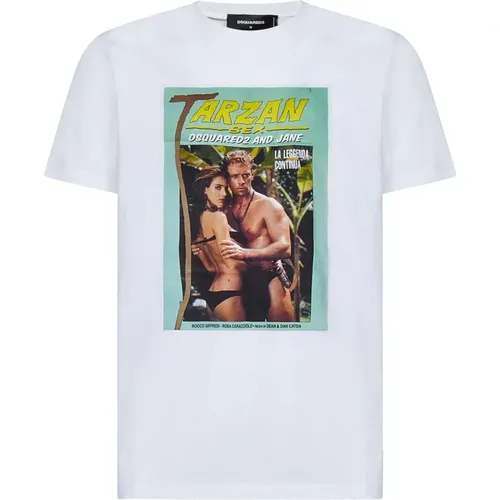 Men's Clothing T-Shirts & Polos Ss24 , male, Sizes: M, XL, L, 2XL - Dsquared2 - Modalova