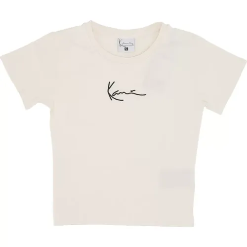 Essential Short Tee Off White , Damen, Größe: M - Karl Kani - Modalova