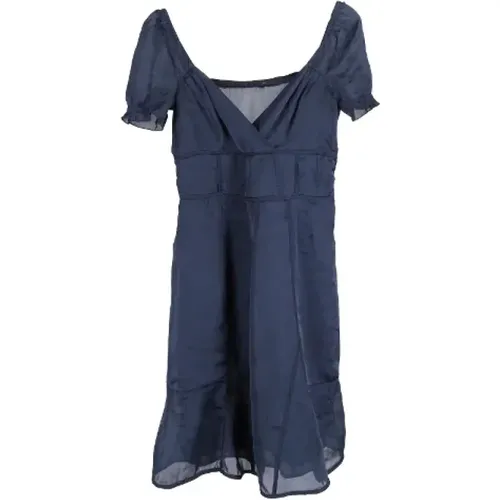 Pre-owned Silk dresses , female, Sizes: L - Miu Miu Pre-owned - Modalova