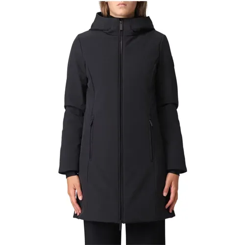 Schwarze Leichte Firth Parka , Damen, Größe: L - Woolrich - Modalova