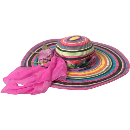 Wide Brim Sun Hat , female, Sizes: 56 CM - Dolce & Gabbana - Modalova