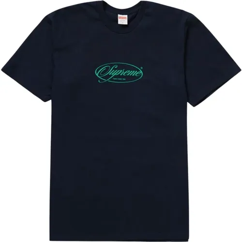 Klassisches Navy Tee Limited Edition , Herren, Größe: L - Supreme - Modalova