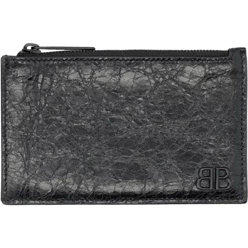 Classic Leather Wallet , male, Sizes: ONE SIZE - Balenciaga - Modalova