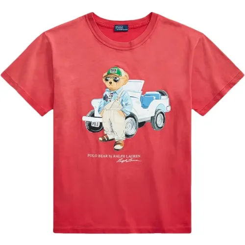 Graphic Print Cotton T-Shirt , female, Sizes: M, S, XS - Ralph Lauren - Modalova