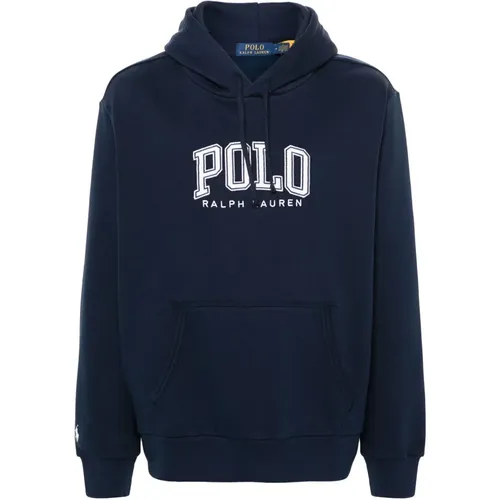 Blaue Casual Langarm Sweatshirt , Herren, Größe: L - Polo Ralph Lauren - Modalova