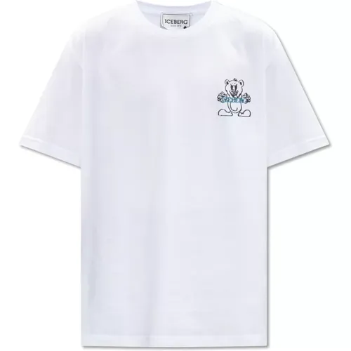 Bedrucktes T-Shirt , Herren, Größe: XL - Iceberg - Modalova
